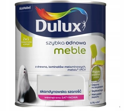 DULUX SZYBKA ODNOWA DO MEBLI SKAND.SZAROŚĆ 0.75L