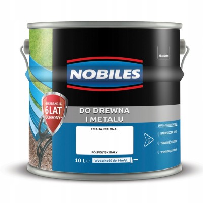 FTALONAL 10L emalia ftalowa NOBILES półpołysk biel