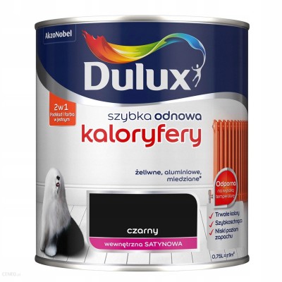 DULUX SZYBKA ODNOWA KALORYFER CZARNA 0,75L