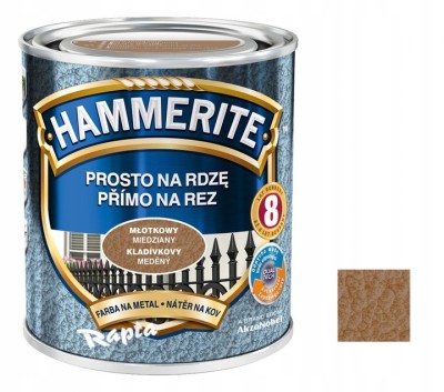HAMMERITE farba na rdzę 0,7L miedziany młotkowy
