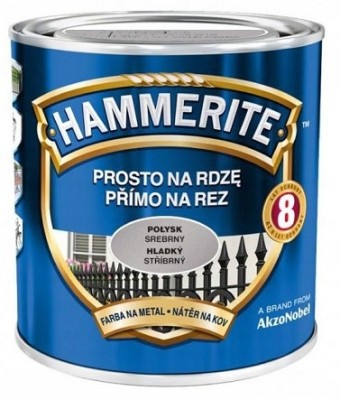 HAMMERITE farba na rdzę 2,5L srebrny połysk