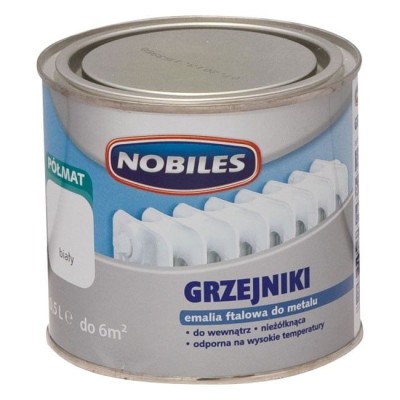 Emalia do kaloryferów 0,5l biała NOBILES