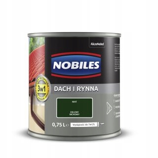 Farba NOBILES Dach i Rynna 0,75L Zielony mchowy