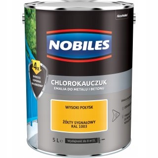 Chlorokauczuk NOBILES 5L żółty sygnałowy 1003