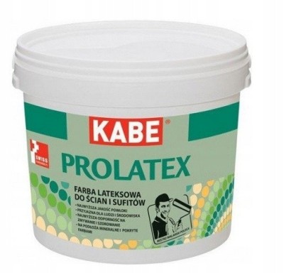 FARBY KABE PROLATEX 5L farba wewnętrzna biała matowa