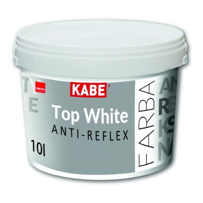 FARBY KABE TOP WHITE Anti-Reflex 10L farba wewnętrzna biała