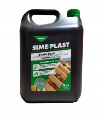 Impregnat do więźby drewna Simeplast Drew-Dach 1:9 zielony 5L