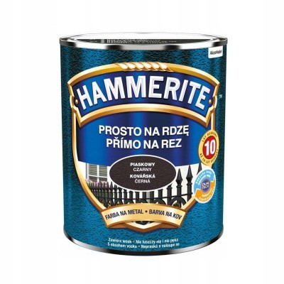 HAMMERITE farba na rdzę 0,7L czarny piaskowy