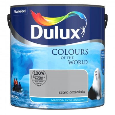 DULUX Kolory Świata farba 2,5l szara poświata