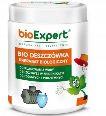 Bio deszczówka 450g BioExpert Preparat do deszczówki Klarowanie Wody Deszczowej CZYSTA WODA AntyGLON