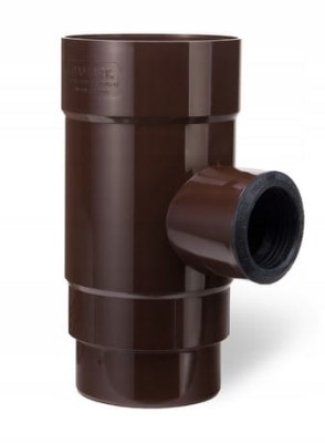 Łapacz wody deszczowej fi 90x50mm ciemny brąz RAL8019 łapacz deszczówki GAMART