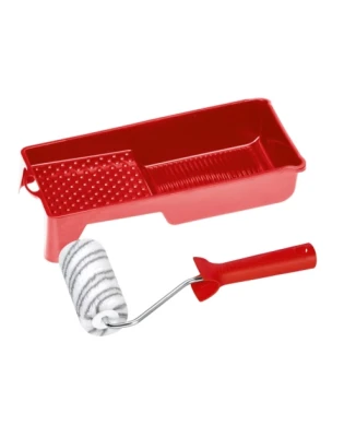 Zestaw 3-częściowy, rolka srebrny pasek 12 cm C30 kuweta COLOR EXPERT