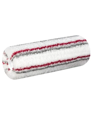 Wałek 25 cm rdzeń 44 mm P8 PET mix ciągły szaro-czerwony pasek CIRET