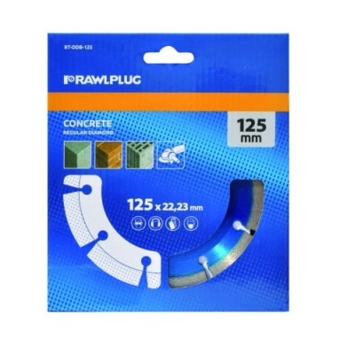 Tarcza diamentowa concrete segmentowa 125x2223 mmRAWLPLUG