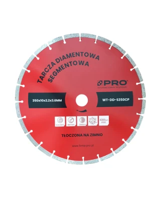 tarcza segmentowa diam. Tłoczona 350x10x2.2x3.6mm PRO