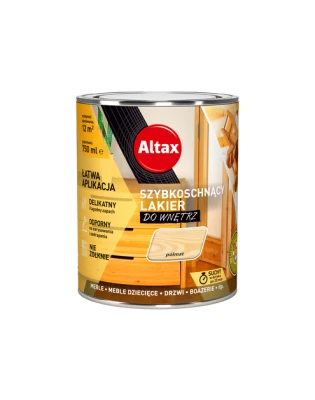 lakier szybkoschnący 750ml bezbarwny półmat ALTAX wodny