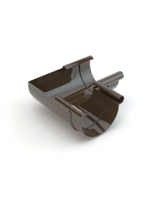 GAMRAT PVC-U narożnik wewnętrzny 75mm ciemny brąz 90 stopni