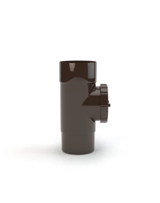 GAMRAT CIEMNY BRĄZ 110mm czyszczak rewizja rury spustowej PVC-U