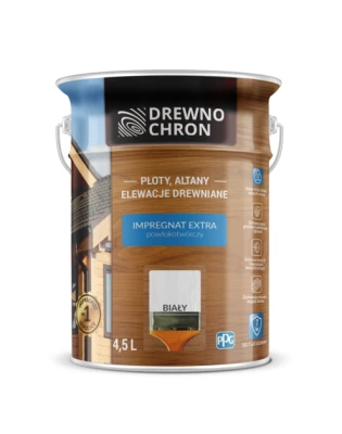 DREWNOCHRON biały 4.5l powłokotwórczy IMPREGNAT EXTRA
