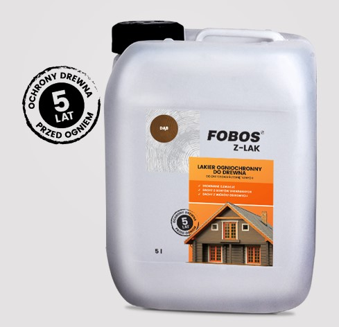 Fobos Z-LAK 5L impregnat ogniochronny do drewna ZEWNĘTRZNY bezbarwny