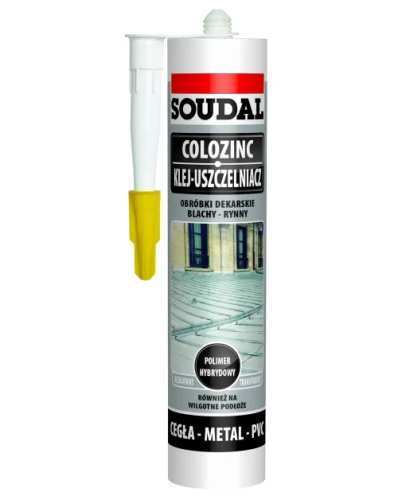 COLOZINC SOUDAL KLEJ DO BLACH POLIMEROWY BEZBARWNY