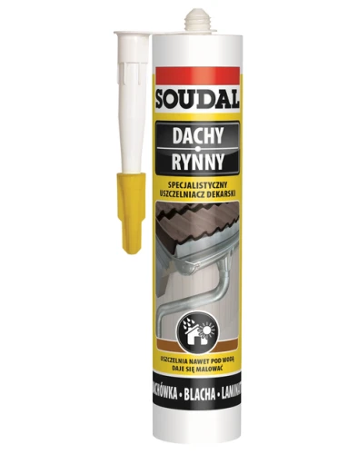 Uszczelniacz dekarski bezbarwny 280ml SOUDAL