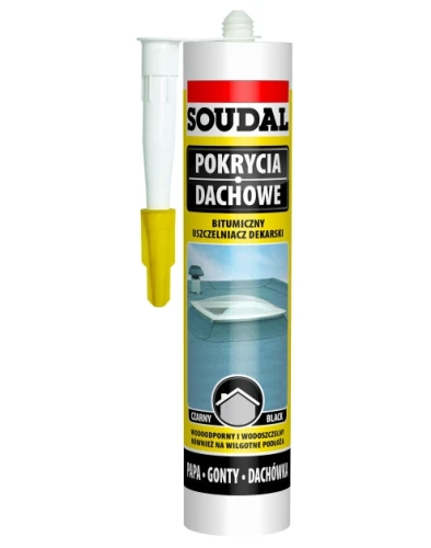 Uszczelniacz dekarski bitumiczny czarny 280ml SOUDAL