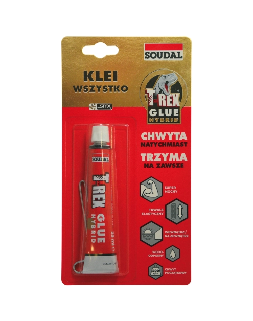 Klej montażowy T-REX glue hybrid 25ml SOUDAL