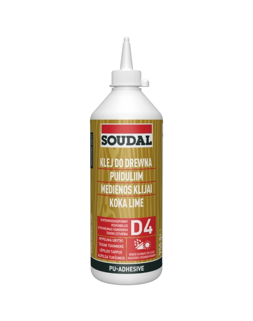 Klej do drewna 66A (D4) 750g SOUDAL