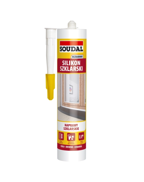 Silikon szklarski bezbarwny 280ml SOUDAL