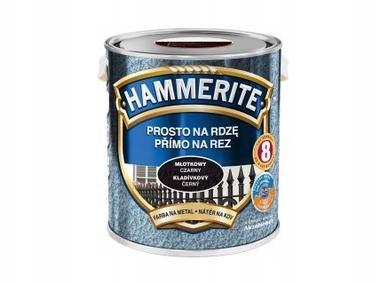 HAMMERITE farba na rdzę 0,7L czarny młotkowy