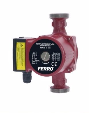 Pompa obiegowa C.O. WEBERMAN 25-60-180 FERRO