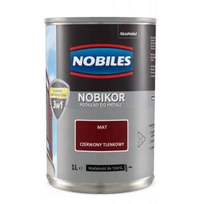 PODKŁAD FTALOWY NOBIKOR 5L CZERWONY TLENKOWY