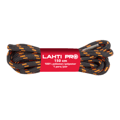 Sznurowadła LAHTI PRO czarne/pomarańcz