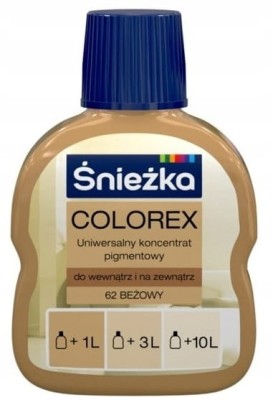Pigment do farb COLOREX beż 62 Śnieżka 100ml beżowy
