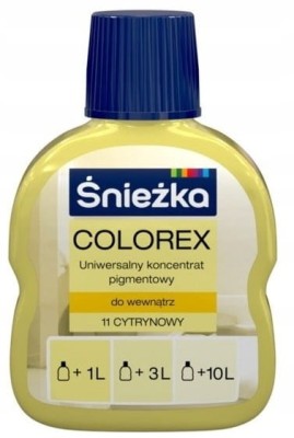 Pigment do farb COLOREX Śnieżka 100ml CYTRYNA 11