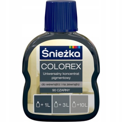 Pigment do farb COLOREX Śnieżka 100ml CZARNY