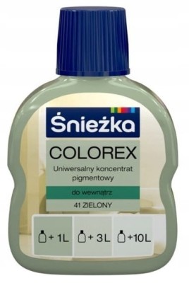 Pigment do farb COLOREX Śnieżka 100ml ZIELONY 41
