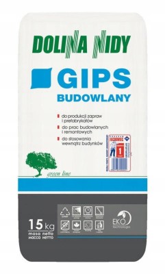Gips budowlany Dolina Nidy 15 kg szybkowiążący