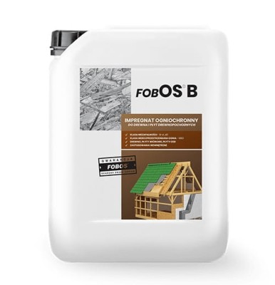 FOBOS B impregnat ogniochronny bezbarwny 5L ppoż impregnacja płyt OSB