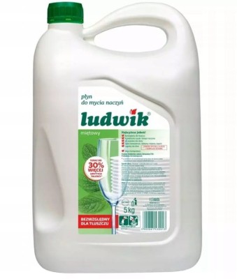 Płyn do mycia naczyń Ludwik 5L miętowy