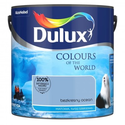 DULUX Kolory Świata farba 2,5l BEZKRESNY OCEAN