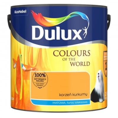 DULUX Kolory Świata farba 2,5l KORZEŃ KURKUMY