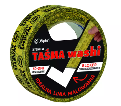 taśma mask. 47mm/50m Washi Tape DELFIN