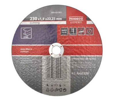Ściernica korundowa do cięcia metalu 230x19x2223 mm RAWLPLUG
