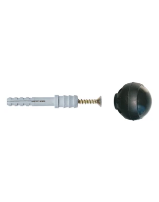 odbojnik drzwi 8x60 czarny BODB-08060CZ