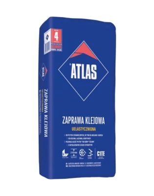 ATLAS 25kg uelastyczniona zaprawa klej.do glaz. pal.zwr.