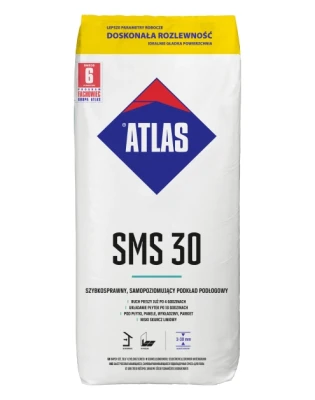 ATLAS SMS30 25kg samopoziomujący podkład podłogowy (3-30mm) pal.zwr.