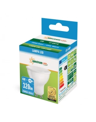 żarówka LED GU10 4W 290lm zimny biały SPECTRUM