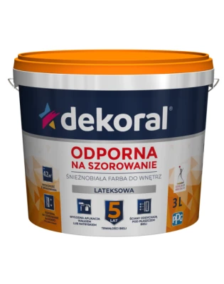 farba AKRYLIT W śnieżnobiała 3l Dekoral lateksowa